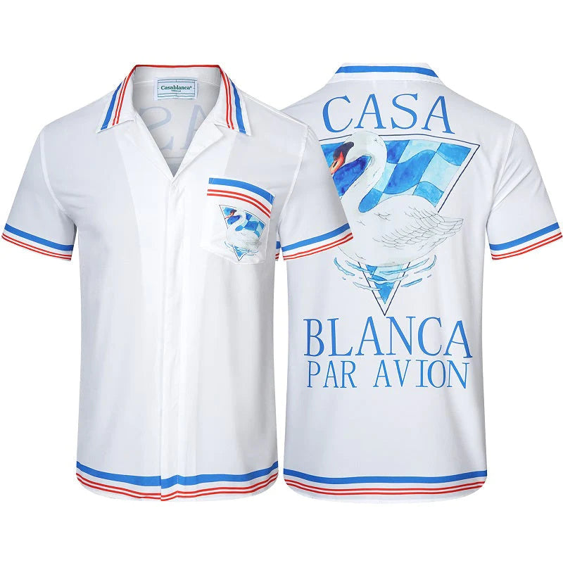 CASABLANCA 23SS New Silk Shirt+Shorts