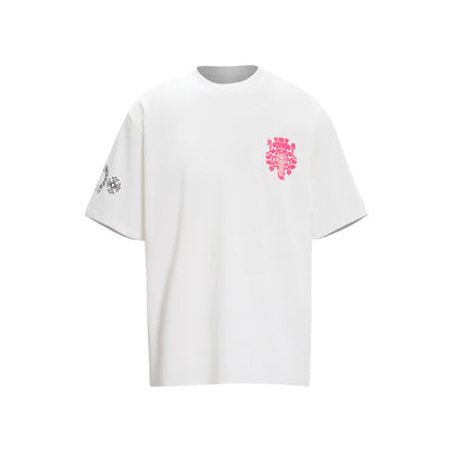 Chrome Hearts T-Shirt mit Augendiagramm und Dolch, K6025 